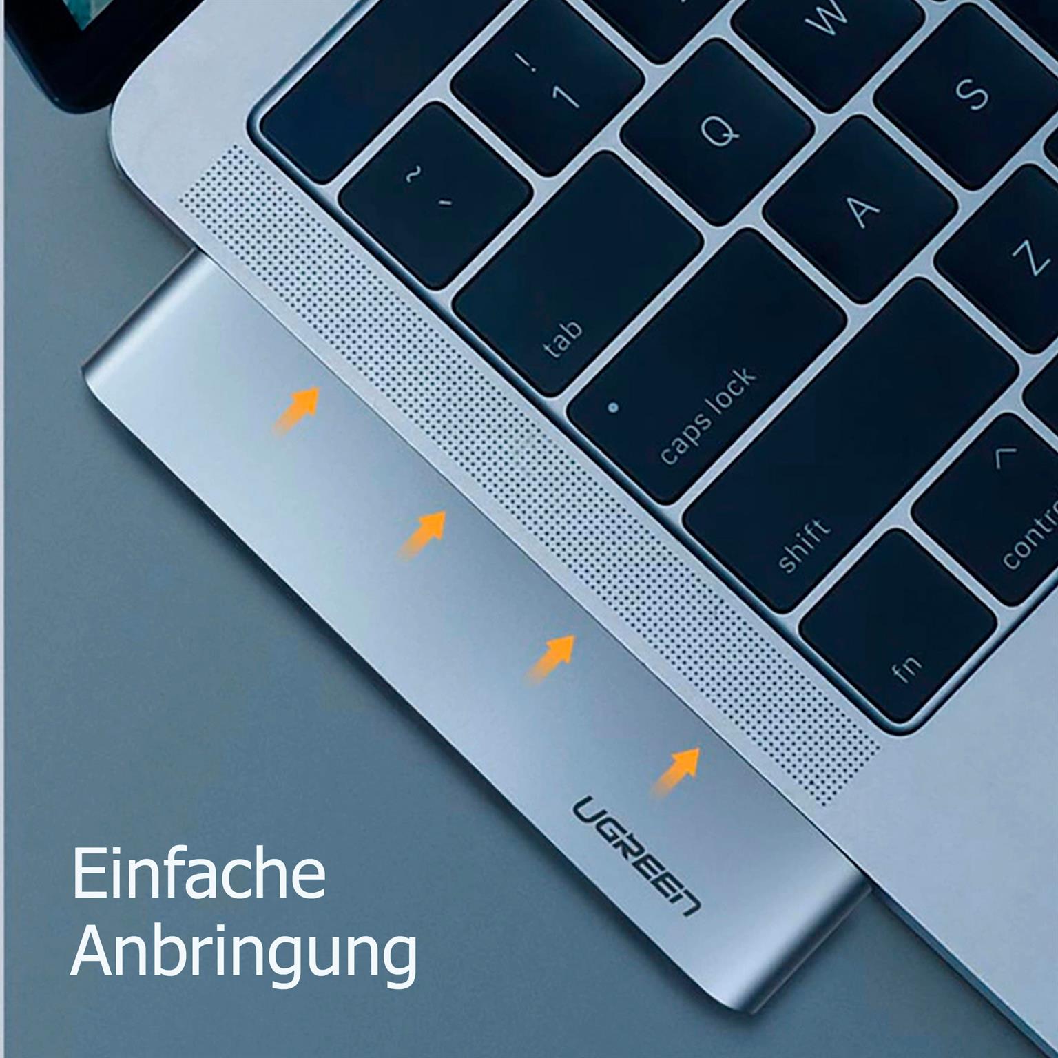 Ugreen USB-Hub CM251 – USB-C Hub für MacBook Pro, MacBook Air Adapter, MacBook USB-C Adapter, MacBook Pro Adapter – Weiteres Produktbild 4 Ugreen USB-Hub CM251 – USB-C Hub für MacBook Pro, MacBook Air Adapter, MacBook USB-C Adapter, MacBook Pro Adapter – Weiteres Produktbild 4